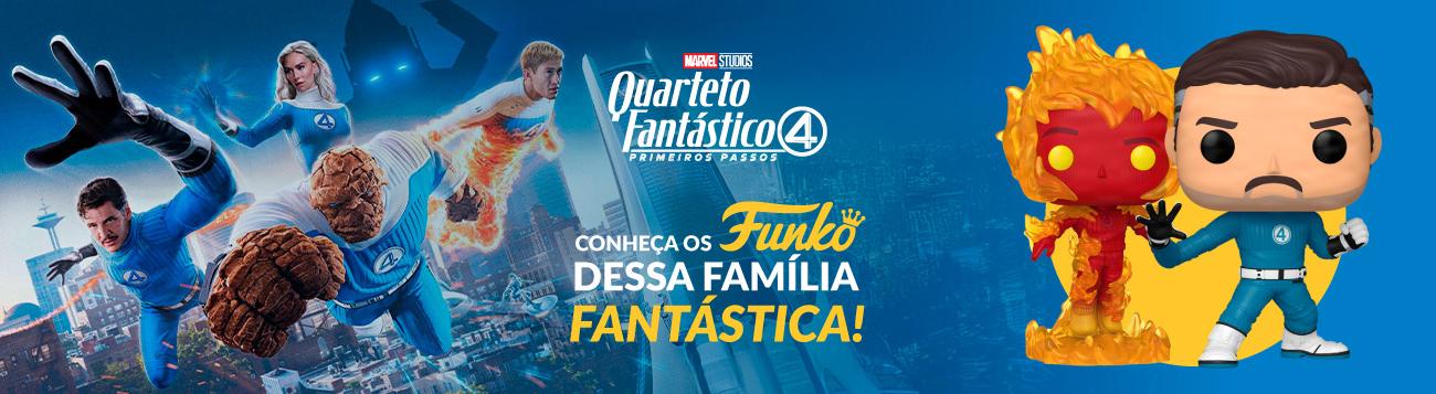 Quarteto Fantstico: primeiros passos: Conhea os Funkos dessa famlia fantstica
