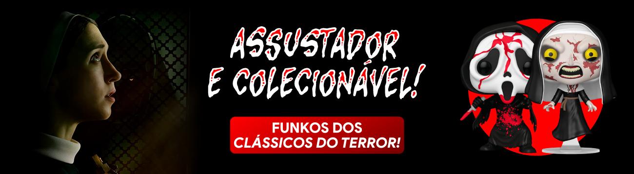 Assustador e colecionvel Funkos dos clssicos do terror