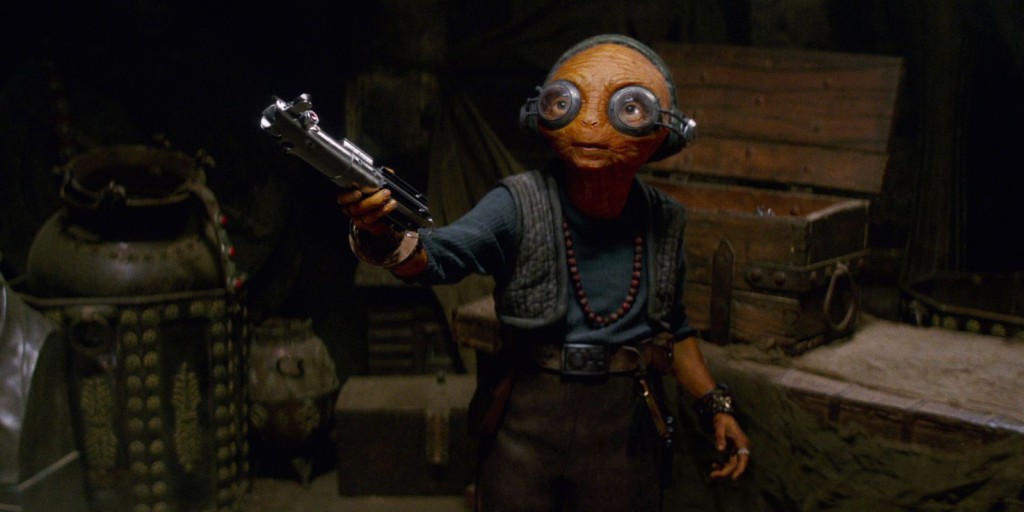 STAR WARS – Arte mostra visual no utilizado por Maz Kanata em O Despertar da Fora.