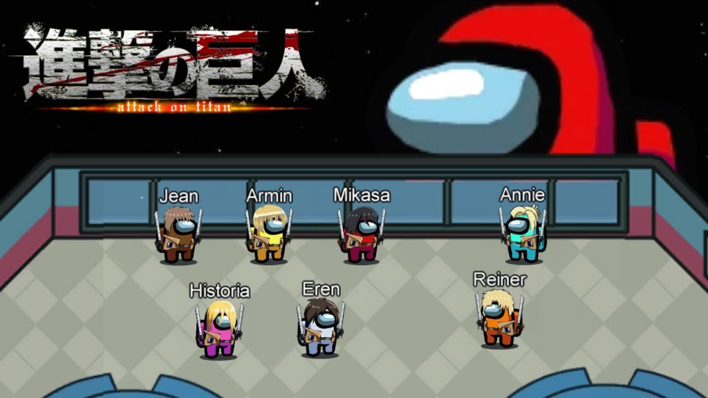 AMONG US – F cria vdeo usando msica de Attack on Titan!