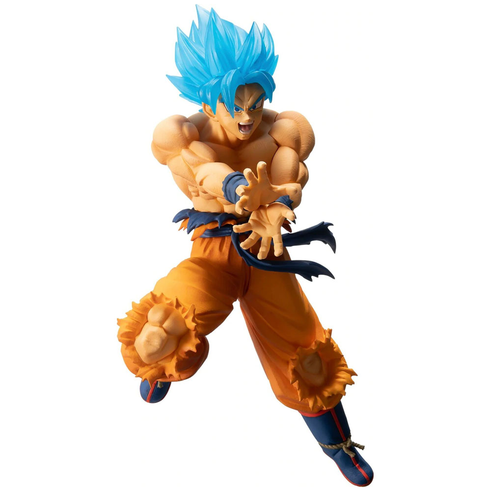 Boneco Goku Ssj Deus Blue Dragon Ball Super sh Figuarts Articulado