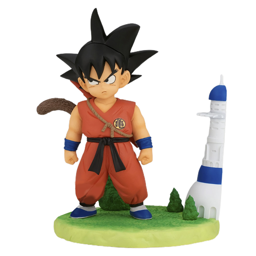 Estátua Goku Criança Com Bastão Dragon Ball Figure coleção