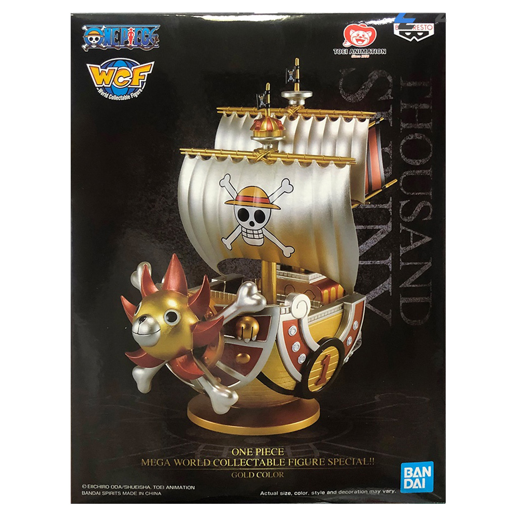 Estátua Banpresto One Piece Mega World Collectable Gold Color - Thousand  Sunny