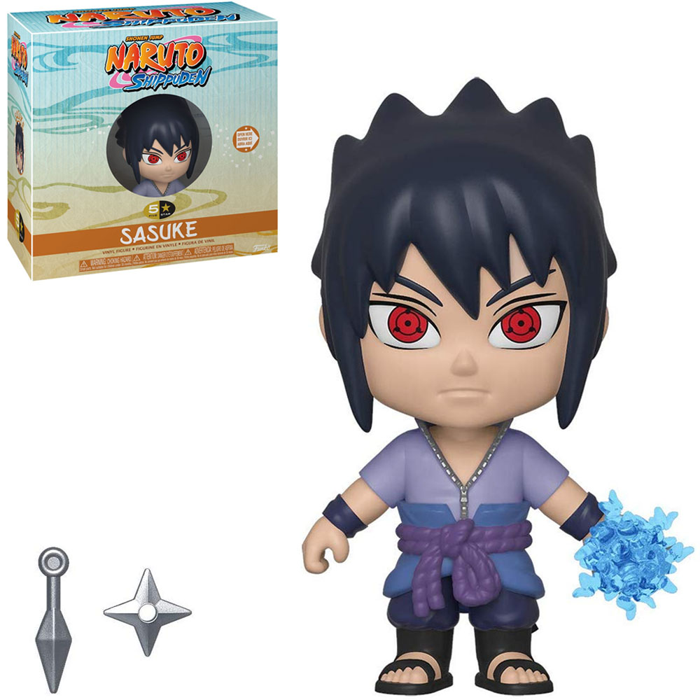 Boneco Naruto Shippudem Sasuke Uchiha Clássico Colecionável