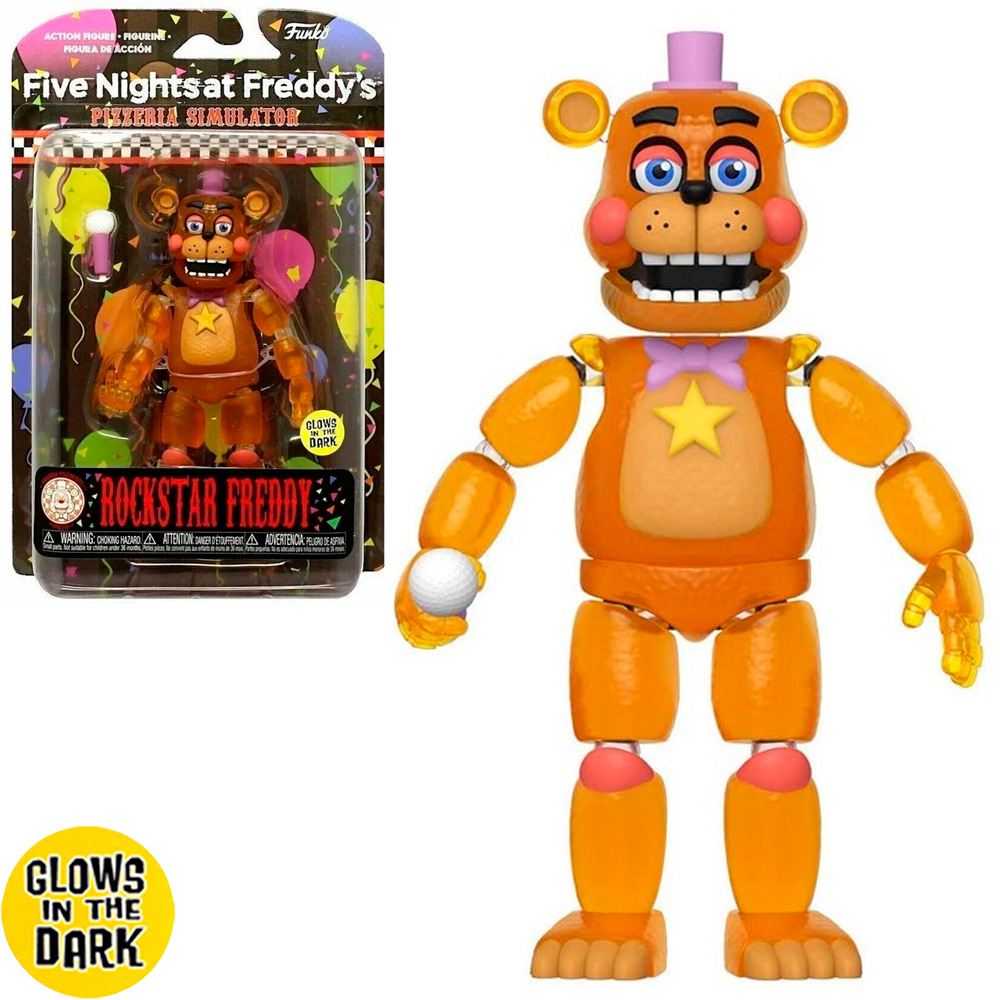 Kit 5 Bonecos Five Nights At Freddys Glows In The Dark Funko