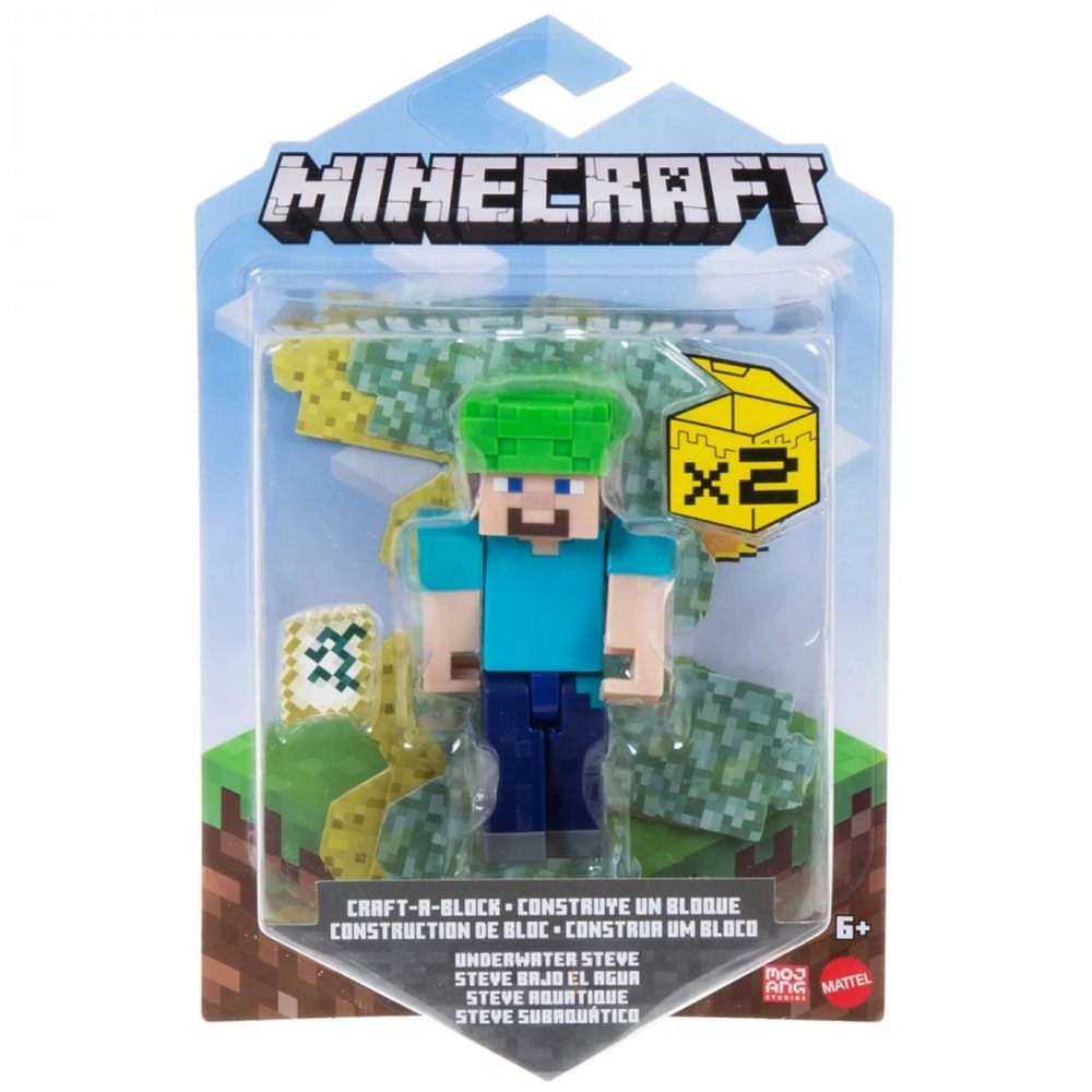 Boneco Mattel Minecraft - Underwater Steve