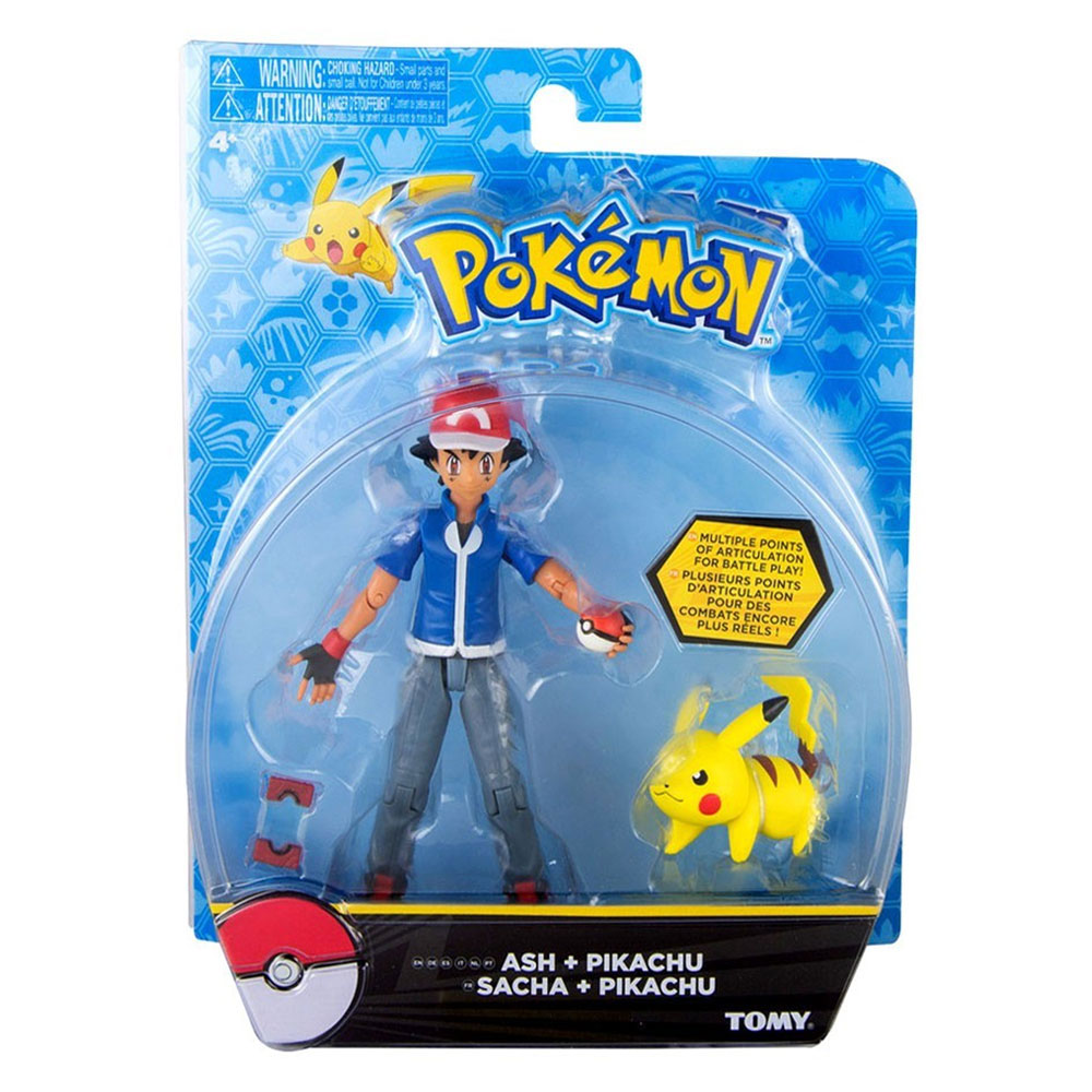 Kit 4 Bonecos + acessórios Pokemon Vingadores - Pikachu, Brinquedo