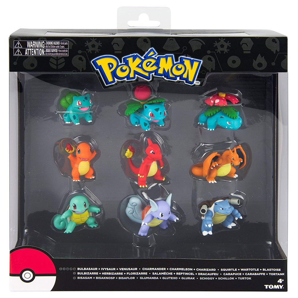 Conjunto de Bonecos Pokemon, 9 peças, envio imediato