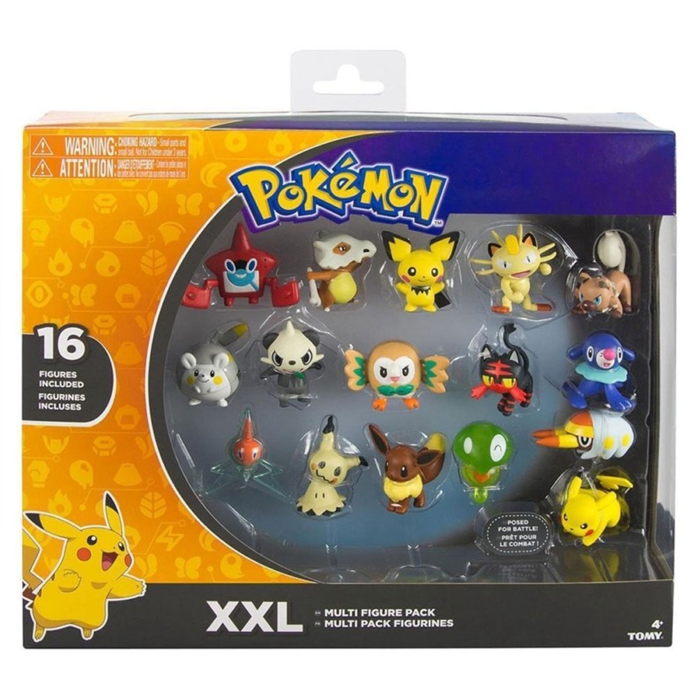 Boneco Tomy Pokemon Xxl Pack 16 Figuras 19182d