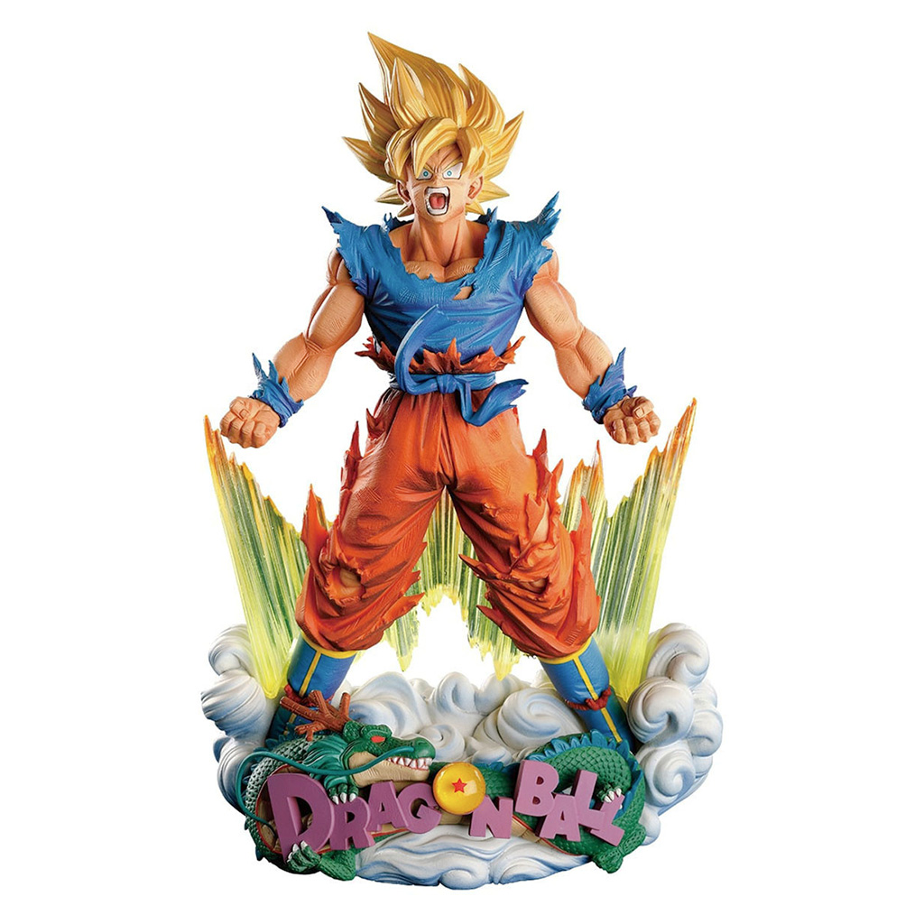 Estátua Goku Criança Com Bastão Dragon Ball Figure coleção