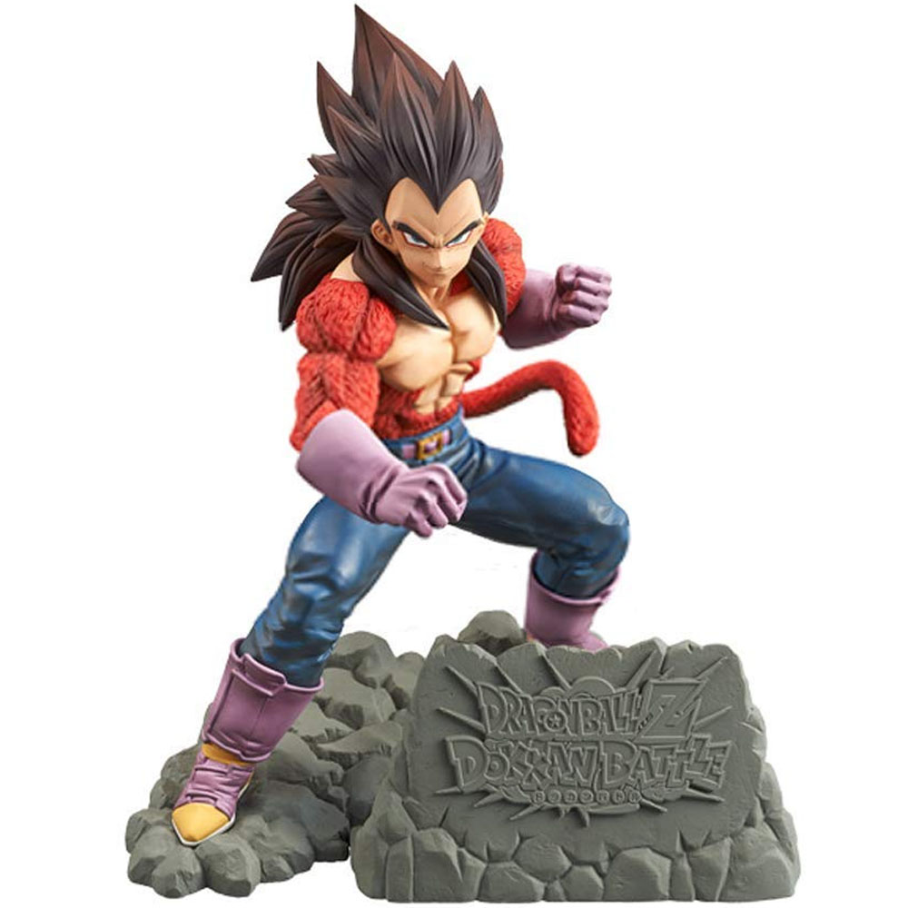 Dragon ball super saiyan vegeta batalha dano ver estátua pvc azul