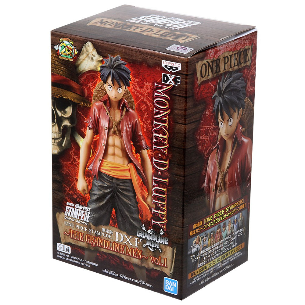 Boneco one piece - luffy - the grandline men saga de wano - bandai