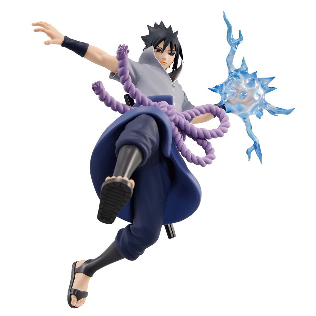 Boneco Naruto Shippudem Sasuke Uchiha Clássico Colecionável