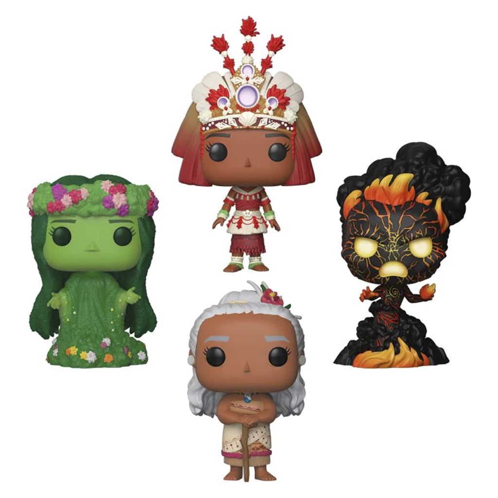 Funko Pop Disney Moana - Moana / Gramma Talã / Te Kã / Te Fiti 4-pack