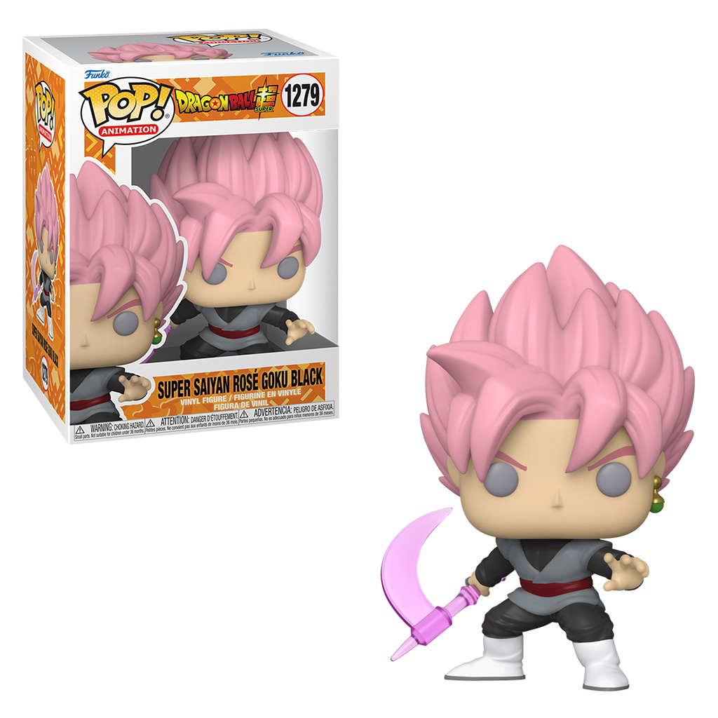 Boneco Action Figure Goku Black Super Rosê Saiyajin Dragon Ball