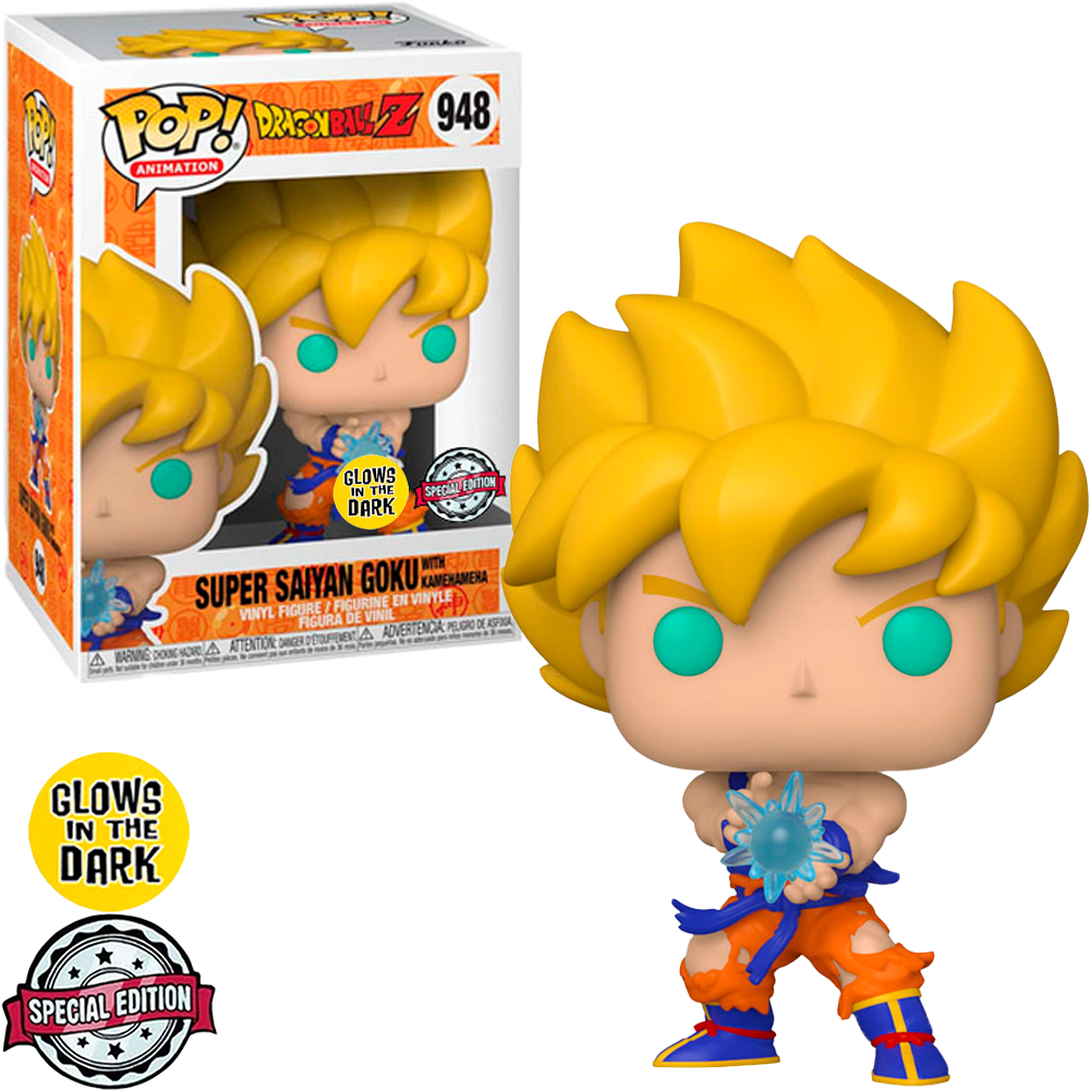 Boneco Dragon BallZ Goku Super Sayajin - 20cm Cabelo Amarelo