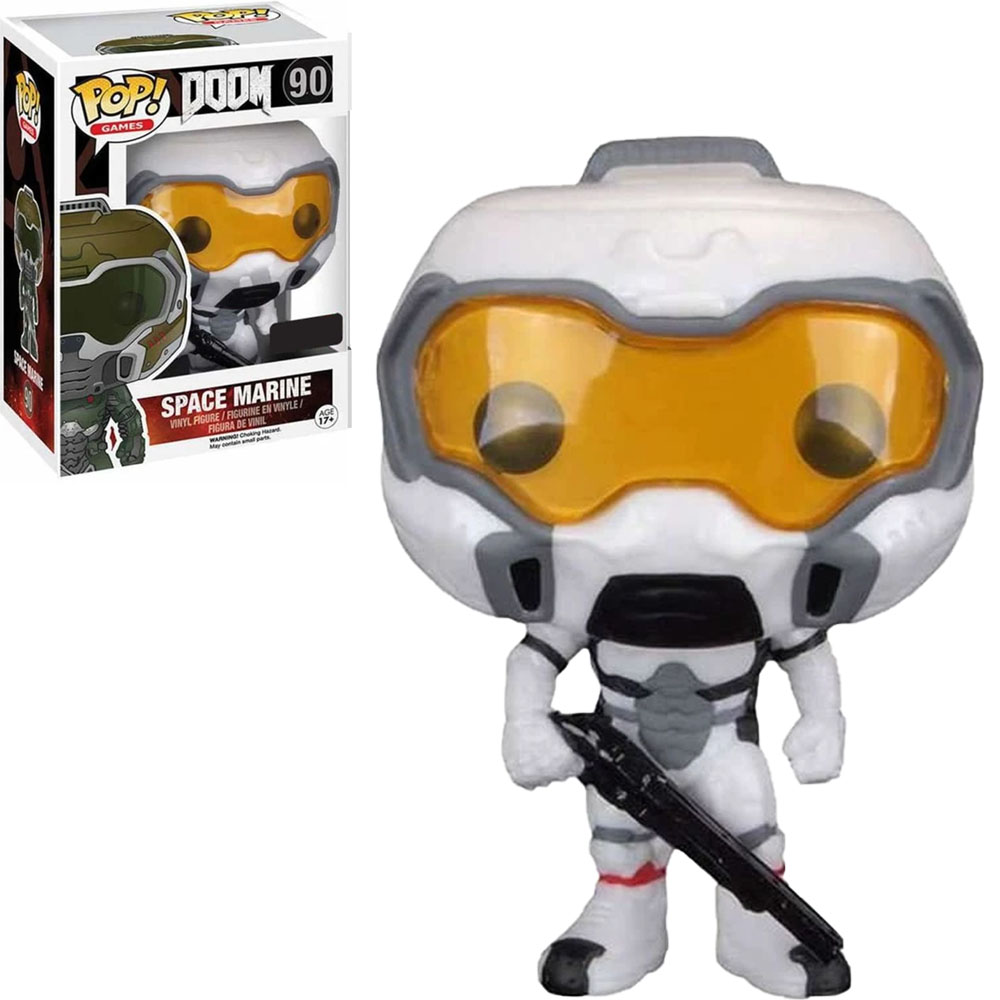Funko Pop Games Doom Exclusive - Space Marine (white Suit) 90