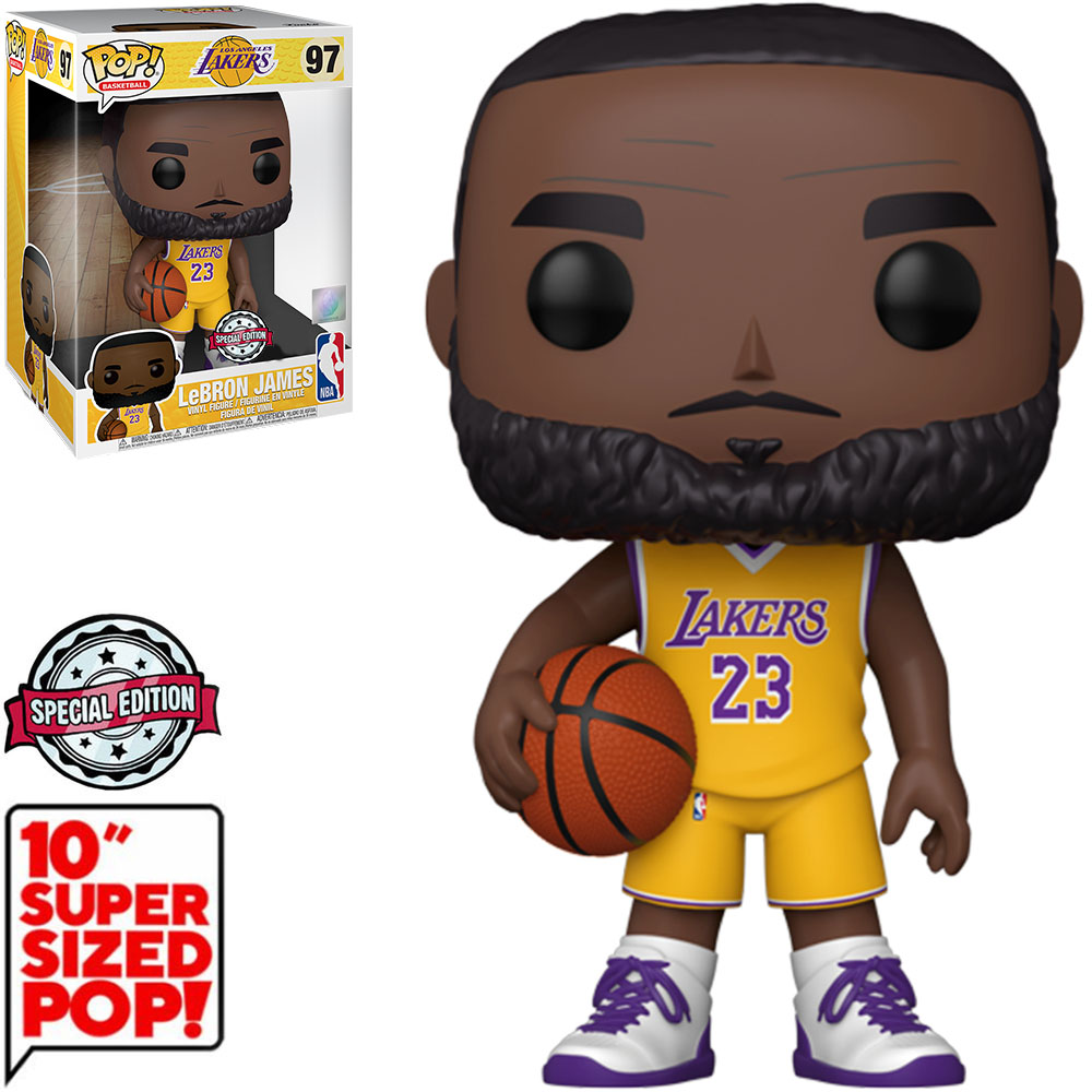 Funko Pop! Basketball NBA Los Angeles Lakers LeBron James 10 Inch Walmart  Exclusive Figure #97