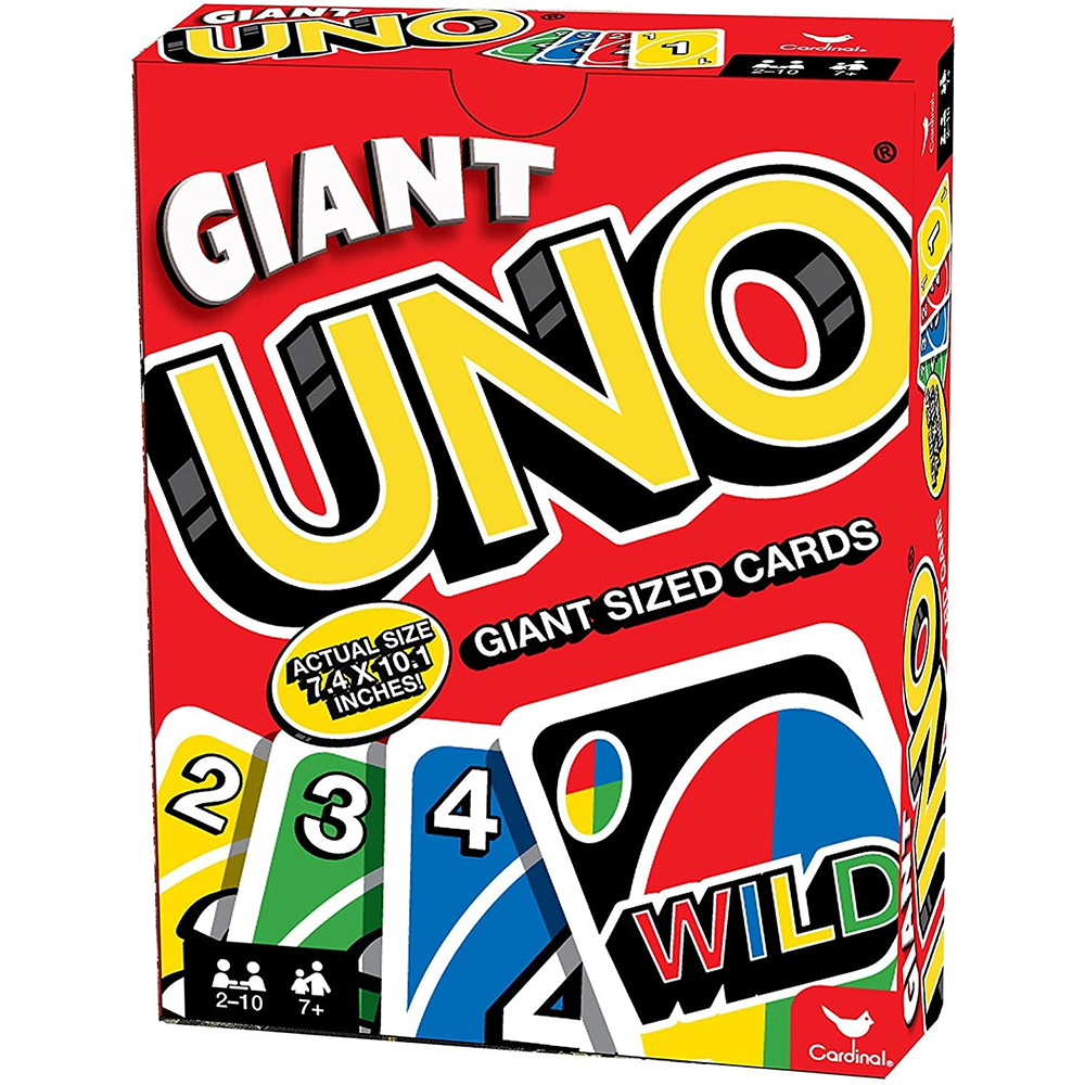 Raridade - Uno Gigante Original Novo - Cartas Com 22 Cm De Altura -  Importado - Original Mattel - 108 Cartas - Com Coringas Personalizáveis