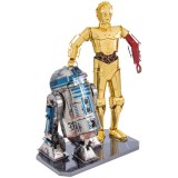 MINIATURA DE MONTAR METAL EARTH STAR WARS DELUXE SET - C-3PO & R2-D2 (MMG276)