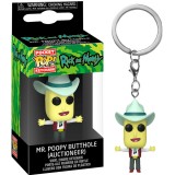 CHAVEIRO FUNKO POCKET POP KEYCHAIN RICK AND MORTY - MR. POOPY BUTTHOLE AUCTIONEER
