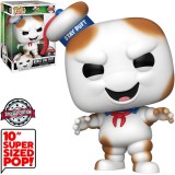 FUNKO POP MOVIES GHOSTBUSTERS EXCLUSIVE - BURNT STAY PUFT (10" SUPER SIZED) 849