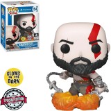FUNKO POP GAMES PLAYSTATION GOD OF WAR EXCLUSIVE - KRATOS BLADES OF CHAOS 154 (GLOWS IN THE DARK)