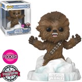 FUNKO POP STAR WARS DELUXE EMPIRE STRIKES BACK 40TH EXCLUSIVE - CHEWBACCA 374 (FLOCKED)