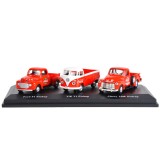 CARROS COCA-COLA FORD F1 PICKUP/VW T1 PICKUP/CHEVY 3100 PICKUP - ESCALA 1/72 (3PACK)