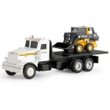 CAMINHO ERTL - PETERBILT 367 WITH JOHN DEERE SKID STEER LOADER 320E - ESCALA 1/64