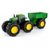 TRATOR ERTL TOMY - JOHN DEERE MONSTER TREADS TRACTOR WITH WAGON (47353)