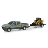 CAMINHONETE ERTL - JOHN DEERE PICKUP WITH SKID STEER LOADER 46351CP (37656)