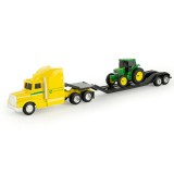 TRATOR ERTL - JOHN DEERE HAULER SEMI AND TRACTOR P103 - ESCALA 1/64 (37382)