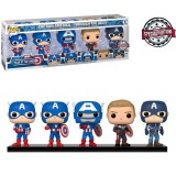 FUNKO POP MARVEL EXCLUSIVE - CAPTAIN AMERICA THROUGH THE AGES (5 PACK)