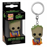 CHAVEIRO FUNKO POP KEYCHAIN MARVEL I'AM GROOT - GROOT WITH CHEESE PUFFS (70648)