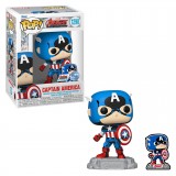 FUNKO POP MARVEL THE AVENGERS: EARTH'S MAGHTIEST HEROES 60TH ANNIVERSARY EXCLUSIVE - CAPTAIN AMERICA 1290 + BROCHE