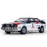 CARRO SUN STAR AUDI QUATTRO A1 #3 H.MIKKOLA.1983 ESCALA 1/18 - BRANCO