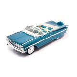 CARRO LUCKY CHEVROLET IMPALA 1959 ESCALA 1/18 - AZUL METLICO