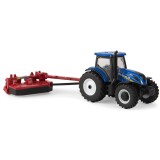 TRATOR ERTL NEW HOLLAND - T6.175 WITH H7230 MOWER / CONDITIONER 13896 - ESCALA 1/64