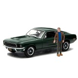 CARRO GREENLIGHT FORD MUSTANG GT STEVE MCQUEEN - 1968 - ESCALA 1/43