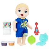 BONECA HASBRO BABY ALIVE - SNACKIN LUKE BLONDE C1883