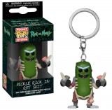 CHAVEIRO FUNKO POP - KEYCHAIN RICK MORTY PICKLE RICK IN RAT SUIT