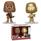 BONECOS FUNKO VYNL STAR WARS - CHEWBACCA + C-3PO  2PACK