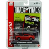 CARRO AUTO WORLD ROAD AND TRACK - CAMARO HENNESSEY AW64003B RED - ANO 2011 - ESCALA 1/64