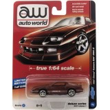 CARRO AUTO WORLD - CHEVY CAMARO Z28 IROC-Z RED AW64021B - ANO 1987 - ESCALA 1/64