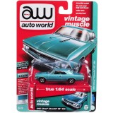 CARRO AUTO WORLD - CHEVY CHEVELLE SS AWSP012  - ANO 1966 - ESCALA 1/64 