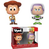 BONECOS FUNKO VYNL DISNEY TOY STORY - WOODY E BUZZ LIGHTYEAR  2 PACK