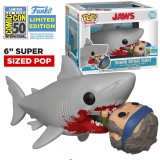 FUNKO POP MOVIES JAWS EXCLUSIVE SDCC 2019 - SHARK BITING QUINT 760 - SUPER SIZED 6"