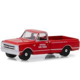 CARRO GREENLIGHT HOBBY EXCLUSIVE - CHEVROLET C-10 1967 FIRE TRUCK 51TH INDIANAPOLIS 500 - ESCALA 1/64 (30030)