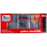DISPLAY CASE AUTO WORLD - INTERLOCKING GALLERY SHOWCASE WITH 6 SLOTS + FORD MUSTANG GT 1967 ESCALA 1/64 (AWDC018)